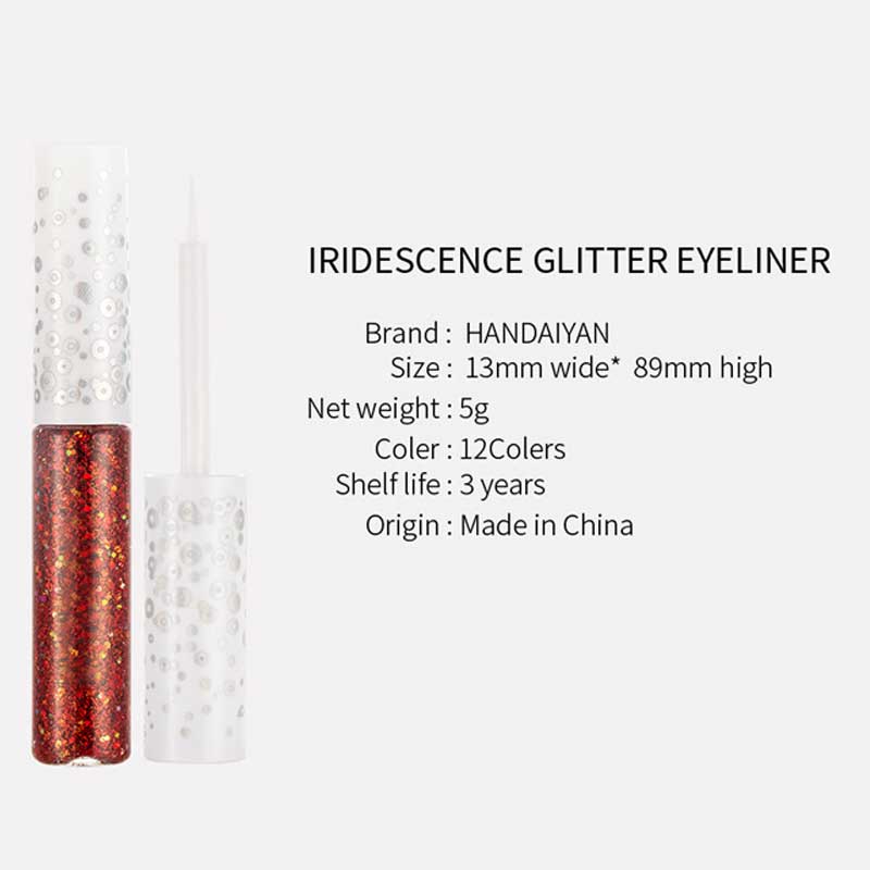 Colorful Bright Flash Liquid Cosmetics Long Lasting Glitter Eyeliner