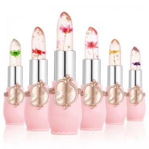 Transparent floral lipstick